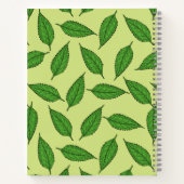 のパタ離れーン、葉のパターン、春離れの ノートブック (裏面)