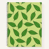 のパタ離れーン、葉のパターン、春離れの ノートブック (正面)