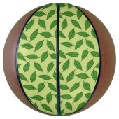 のパタ離れーン、葉のパターン、春離れの バスケットボール (縦)