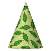 のパタ離れーン、葉のパターン、春離れの パーティーハット (左)