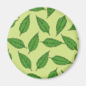 のパタ離れーン、葉のパターン、春離れの マグネット (正面)