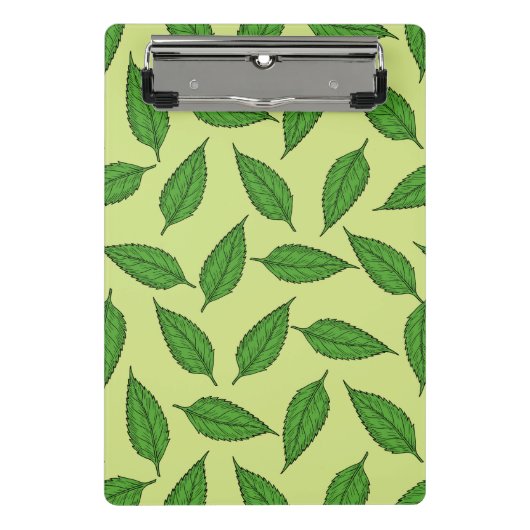 のパタ離れーン、葉のパターン、春離れの ミニクリップボード (正面)