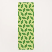 のパタ離れーン、葉のパターン、春離れの ヨガマット (正面)