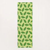 のパタ離れーン、葉のパターン、春離れの ヨガマット (裏面)