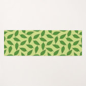 のパタ離れーン、葉のパターン、春離れの ヨガマット (正面(横))