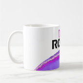 *~*のパパは石のLapidaryの瑪瑙の平板を揺すります コーヒーマグカップ (左)