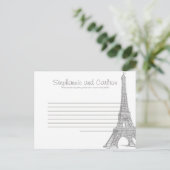 のパリ結婚ス書き込み可能アドバイスカード アドバイスカード (スタンド正面)