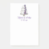 のパーソナライズされたケ結婚ーキの日付名 ポストイット (正面)