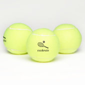 のパーソナライズされたス書クリプト名 テニスボール (マルチ)