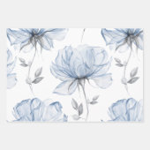 のパーソナライズされたフローララッ結婚ピング紙シート ラッピングペーパーシート (正面3)