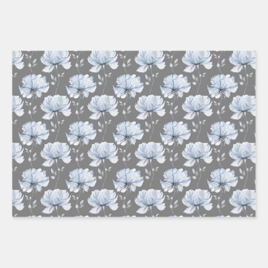 のパーソナライズされたフローララッ結婚ピング紙シート ラッピングペーパーシート (正面)