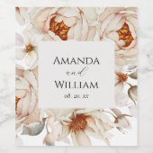 のパーソナライズされたワ結婚インボトルラベル ワインラベル (シングルラベル)