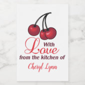 ～のパーソナライズされた台所から フードラベル (シングルラベル)