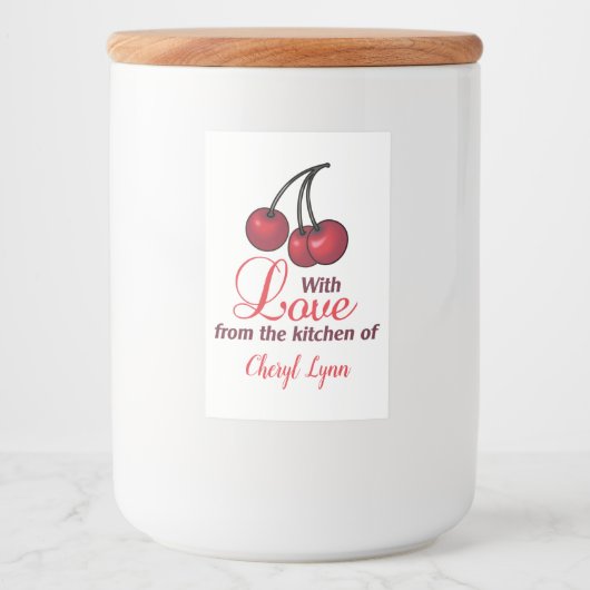 ～のパーソナライズされた台所から フードラベル (正面)