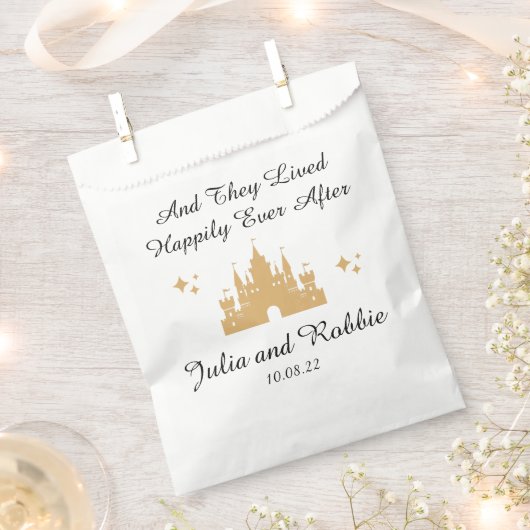 のパーソナライズされた後ずっと楽し結婚く フェイバーバッグ (クリップ留めされた状態)