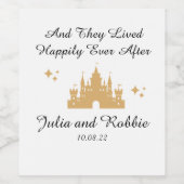 のパーソナライズされた後ずっと楽し結婚く ワインラベル (シングルラベル)