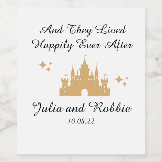 のパーソナライズされた後ずっと楽し結婚く ワインラベル (シングルラベル)