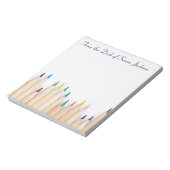 のパーソナライズされた机から色鉛筆 ノートパッド (回転)