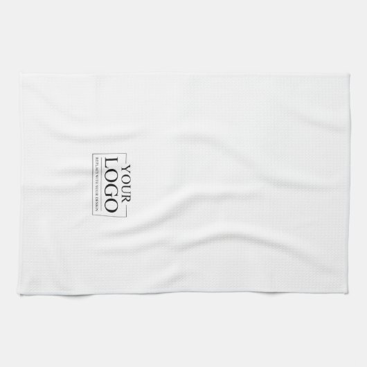 のパーソナライズされた結婚カスタムアイディアの追加ロゴ キッチンタオル (横)