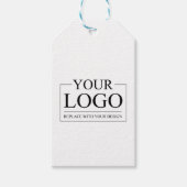 のパーソナライズされた結婚カスタムアイディアの追加ロゴ ギフトタグ (正面)