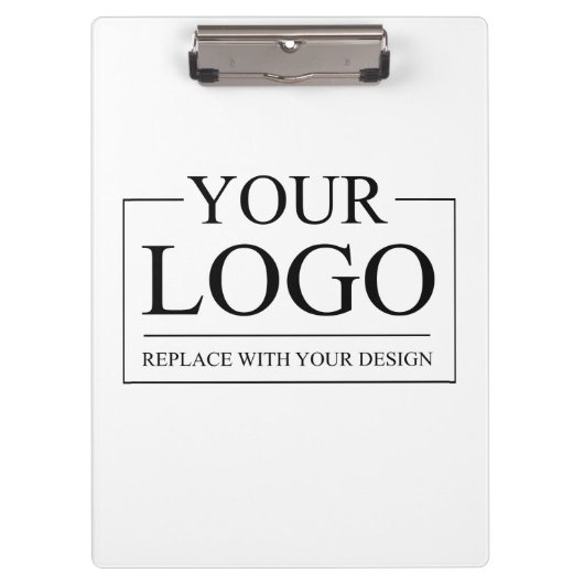 のパーソナライズされた結婚カスタムアイディアの追加ロゴ クリップボード (正面)