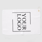 のパーソナライズされた結婚カスタムアイディアの追加ロゴ ゴルフタオル (横)