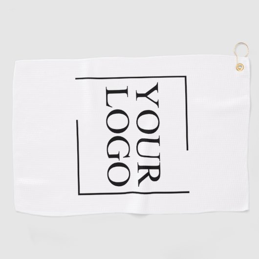 のパーソナライズされた結婚カスタムアイディアの追加ロゴ ゴルフタオル (横)