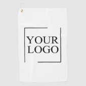 のパーソナライズされた結婚カスタムアイディアの追加ロゴ ゴルフタオル (正面)