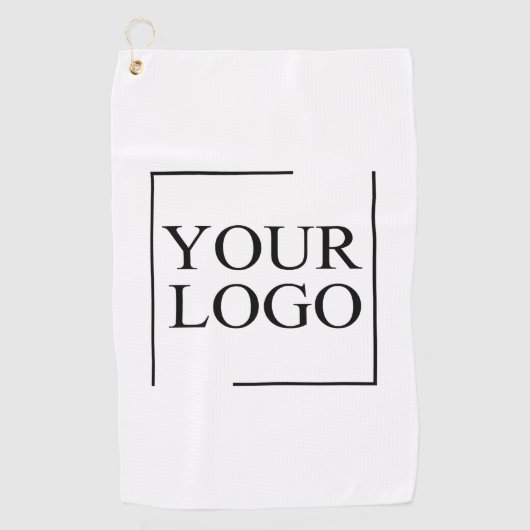 のパーソナライズされた結婚カスタムアイディアの追加ロゴ ゴルフタオル (正面)
