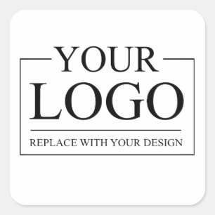 のパーソナライズされた結婚カスタムアイディアの追加ロゴ スクエアシール