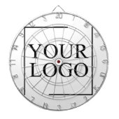 のパーソナライズされた結婚カスタムアイディアの追加ロゴ ダーツボード (正面)