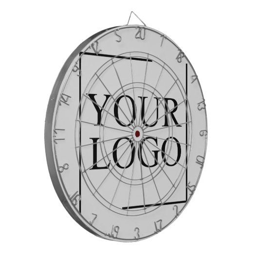 のパーソナライズされた結婚カスタムアイディアの追加ロゴ ダーツボード (正面左)