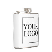 のパーソナライズされた結婚カスタムアイディアの追加ロゴ フラスク (右)