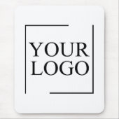 のパーソナライズされた結婚カスタムアイディアの追加ロゴ マウスパッド (正面)