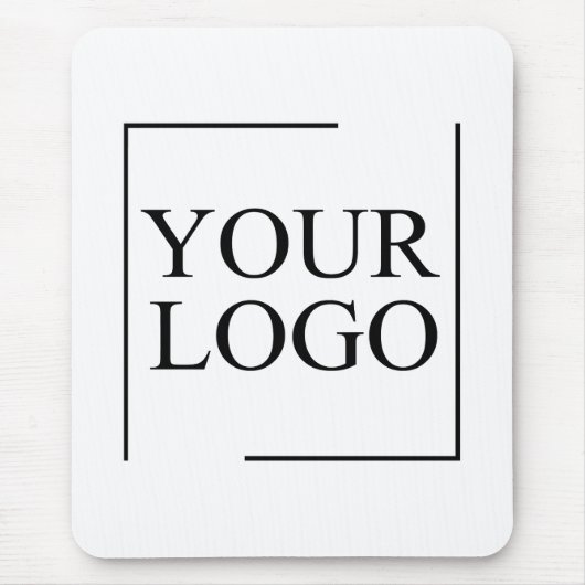 のパーソナライズされた結婚カスタムアイディアの追加ロゴ マウスパッド (正面)