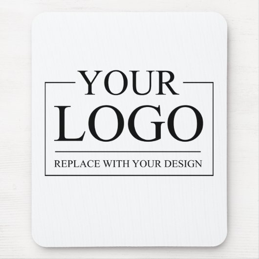 のパーソナライズされた結婚カスタムアイディアの追加ロゴ マウスパッド (正面)