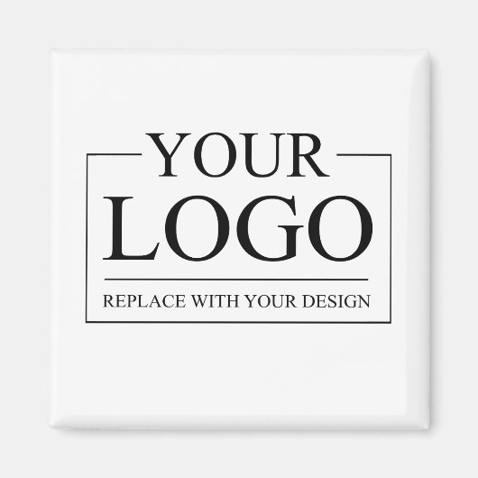 のパーソナライズされた結婚カスタムアイディアの追加ロゴ マグネット (正面)