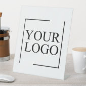 のパーソナライズされた結婚カスタムアイディアの追加ロゴ 台座サイン (インサイチュ)