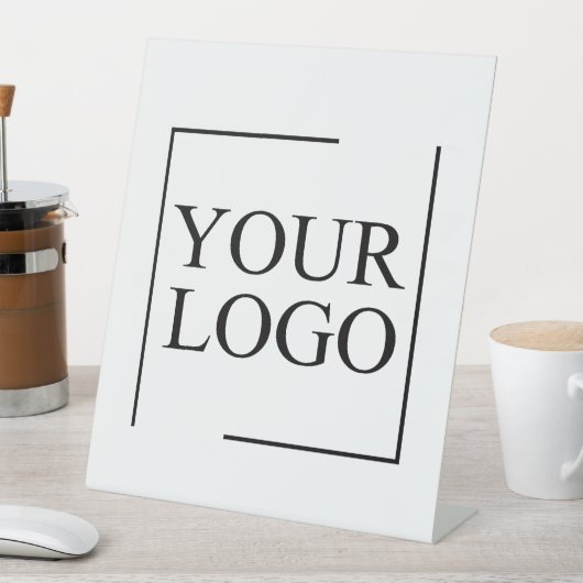 のパーソナライズされた結婚カスタムアイディアの追加ロゴ 台座サイン (インサイチュ)