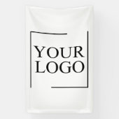 のパーソナライズされた結婚カスタムアイディアの追加ロゴ 横断幕 (縦)