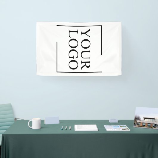 のパーソナライズされた結婚カスタムアイディアの追加ロゴ 横断幕 (トレードショー)