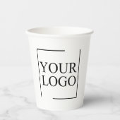 のパーソナライズされた結婚カスタムアイディアの追加ロゴ 紙コップ (正面)