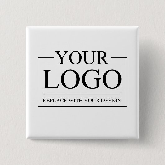 のパーソナライズされた結婚カスタムアイディアの追加ロゴ 缶バッジ (正面)