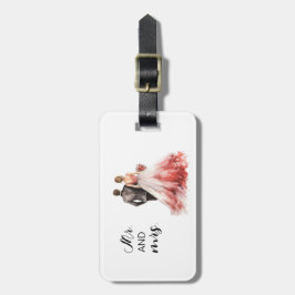 のパーソナライズされた結婚カップル荷物タグ ラゲッジタグ