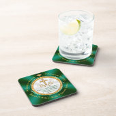 のパーソナライズされた結婚コースターの好意、教会または コースター (右側)