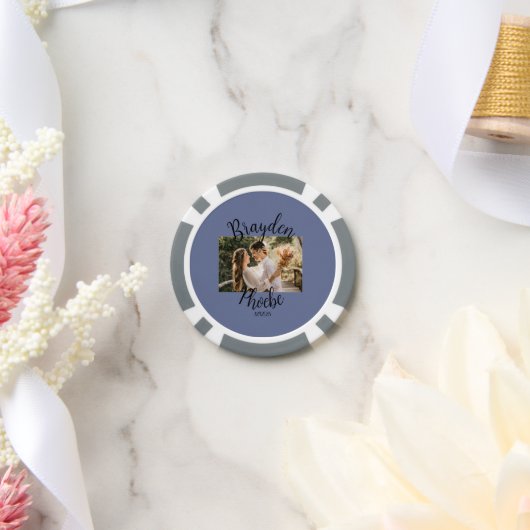 のパーソナライズされた結婚トランプのポーカーチップ ポーカーチップ (ウェディング)