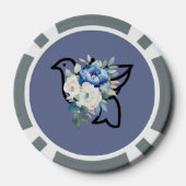 のパーソナライズされた結婚トランプのポーカーチップ ポーカーチップ (裏面)