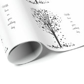 のパーソナライズされた結婚ハート ラッピングペーパー (ロールコーナー)