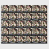 のパーソナライズされた結婚フォトスクリプト名 ラッピングペーパー (フラット)