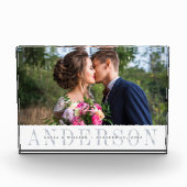 のパーソナライズされた結婚フォトブロック フォトブロック (正面)